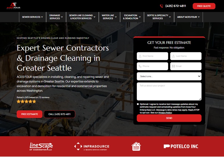 ACES FOUR Enterprises - Demolition & Excavation